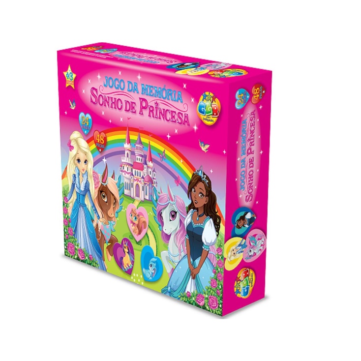 Jogo de Memória - Princesas do Gelo - Toia Brinquedos