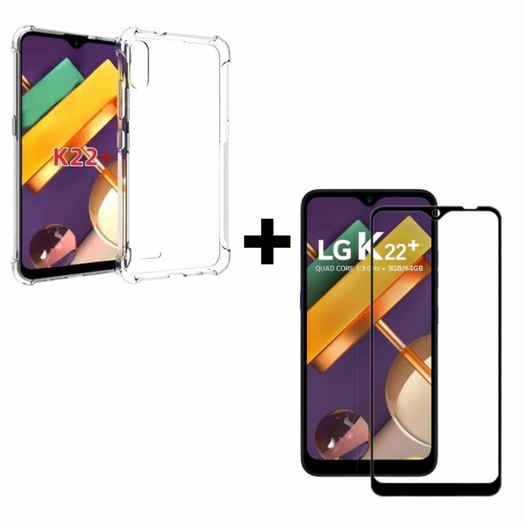 Modulo Con Marco Compatible Lg K22 / K22 Plus Instalamos Negro | Envío gratis