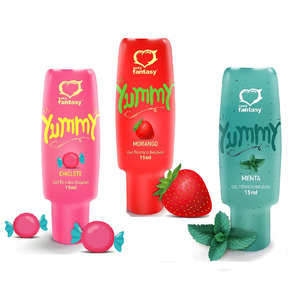 Kit Com 3 Gel De Massagem Óleo Lubrificante Beijável Hot Ice - SEXY FANTASY