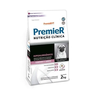 Ração Premier Nutrição Clínica Hipo Peq. Cordeiro,Arroz 2Kg