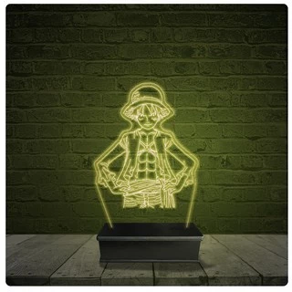 Led Luminária Acrílico Abajur - One Piece Anime 11