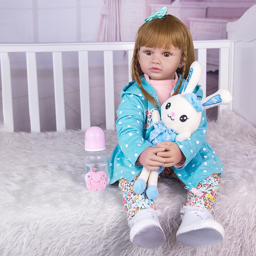 Boneca Bebe Reborn Realista Menina Loira Barbie Pode Banho - Chic Outlet -  Economize com estilo!