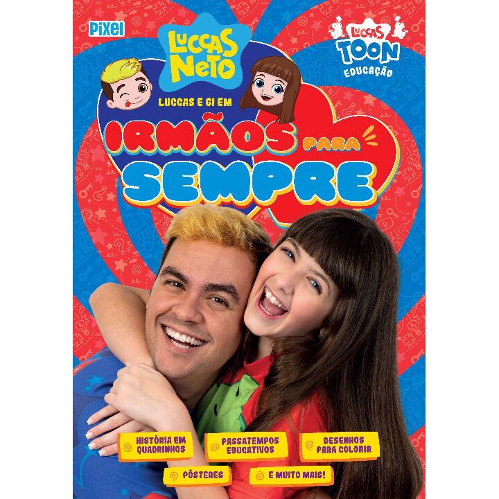 Livrão Luccas e Gi em Irmãos Para Sempre - Luccas Neto | Shopee Brasil