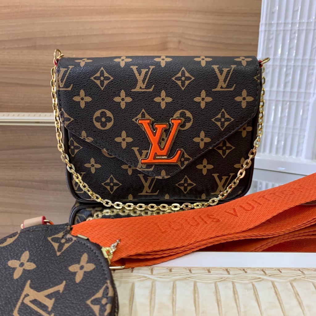 BAGShoppee - 3 IN 1 LV BAG👜 TOP GRADE QUALITY🤎