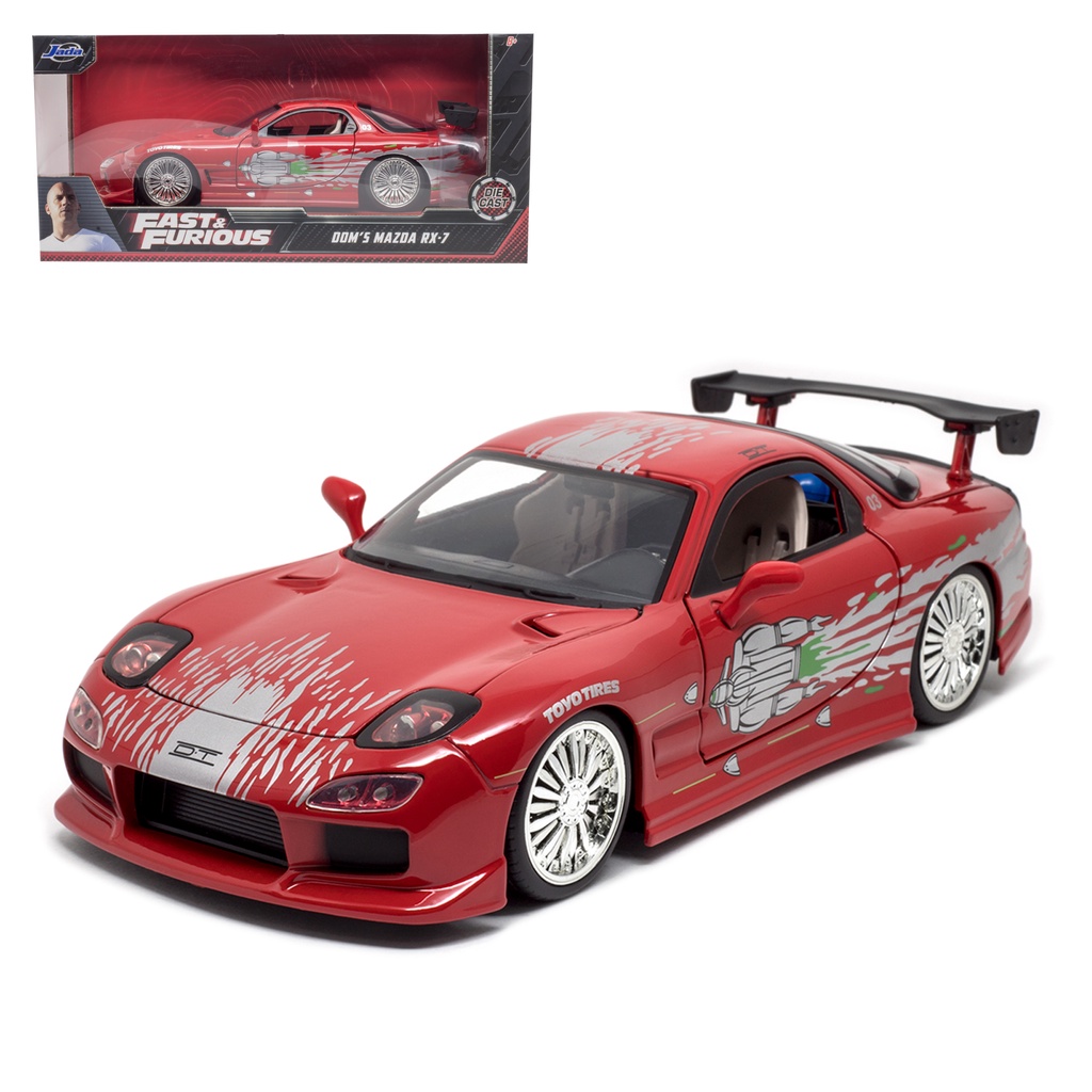 Miniatura de Carro Mazda RX-7 Dom Toretto Velozes e Furiosos 1/24 ...