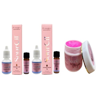 Kit Sobrancelha SourCil 2 Henna Profissional e Pasta Magica Nutricao e Modelagem