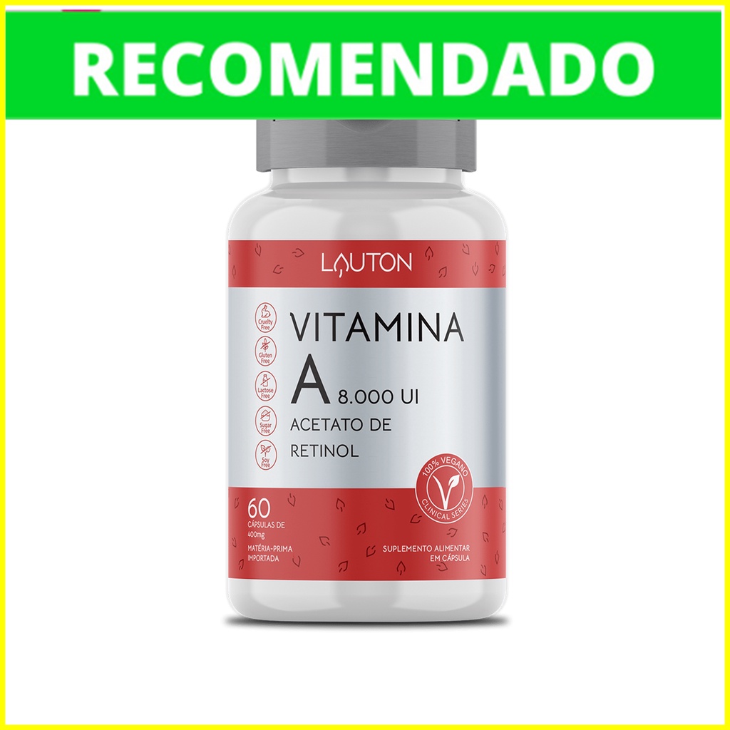 Vitamina A Acetato De Retinol 8000 Ui 60 Caps - Lauton Nutrition ...