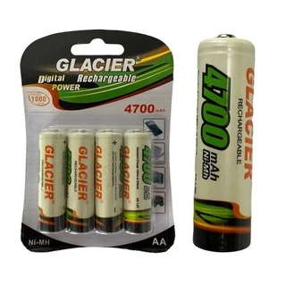 4 Pilhas Recarregável AA Normal 4700mah Glacier HYQ0242