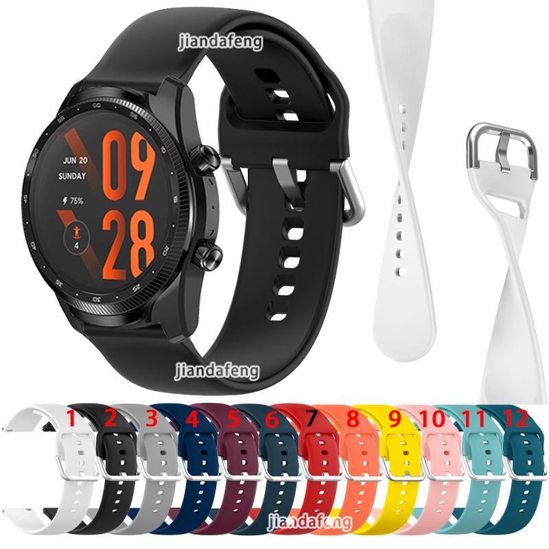 Pulseira De Silicone Esportiva Para Relógio TicWatch Pro 3 Ultra