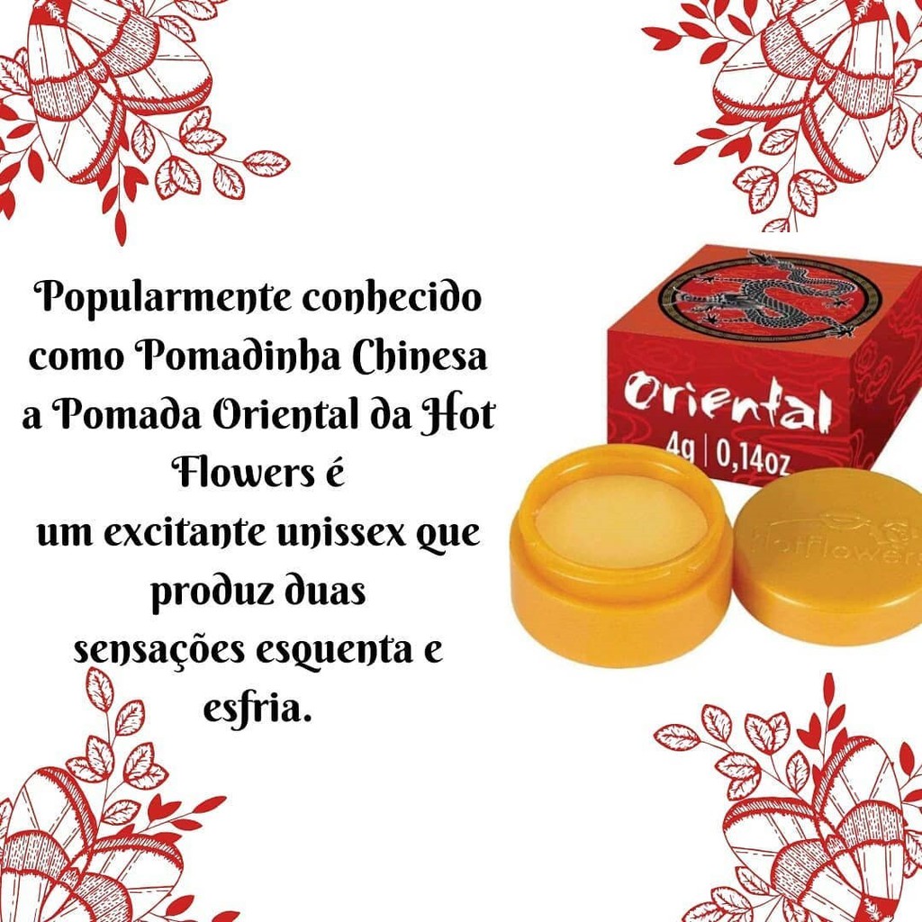 Pomadinha Chinesa a Pomada Oriental da Hot Flowers - SEX SHOP | Shopee  Brasil