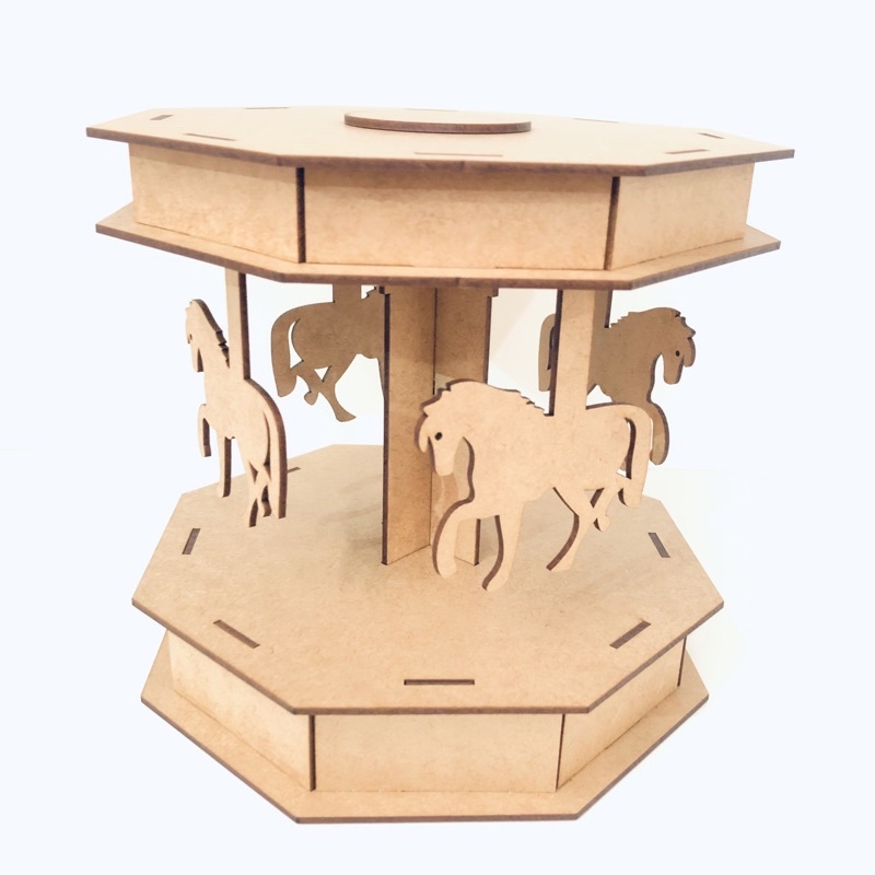 Carrossel 20cm Decoração Mdf | Shopee Brasil