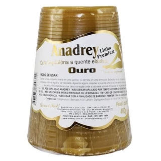 Cera Depilatória à Quente Anadrey Ouro 400g