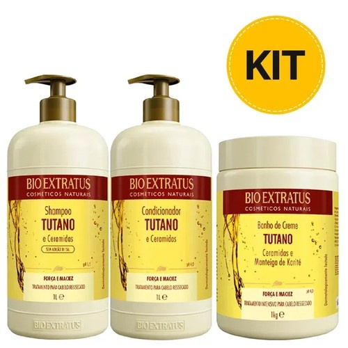 Kit 2 Shampoo limpeza Nutritiva Shitake 1 L Bio Extratus - poliitens
