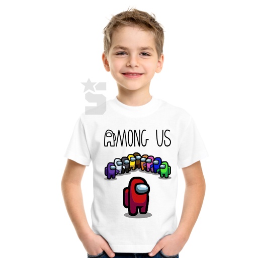 Camiseta Infantil Among Us Impostor Jogos Celular Games