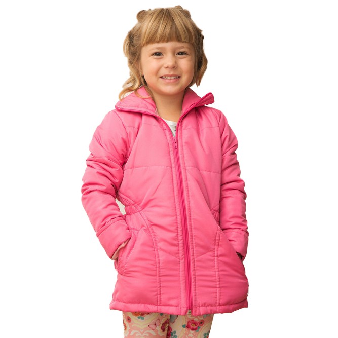 Casaco Acolchoado Infantil Juvenil com elástico na cintura a 16