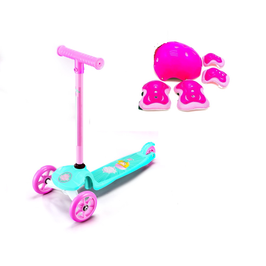 Patinete Infantil Menina Rosa 3 Rodas até 2 a 4 anos 30kg no Shoptime