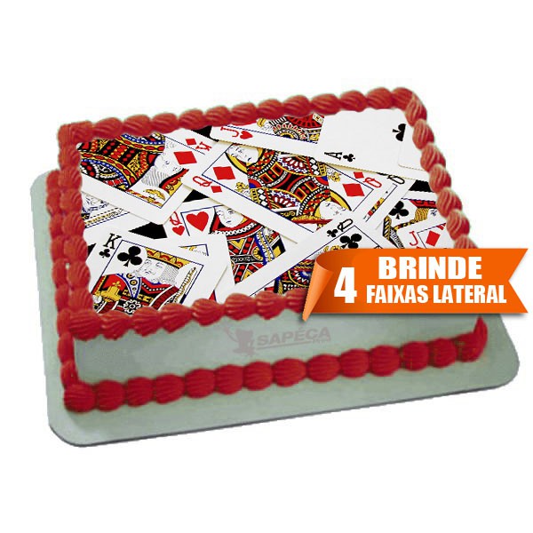 Bolo Cartas de Baralho / Jogo de Cartas. #fyp #fy #cake #cakedecoratin