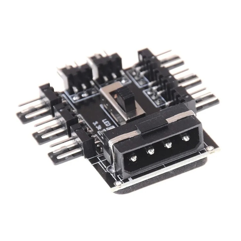 Adaptador Ventilador Fan Cooler 3 Pinos Conector Molex Fonte