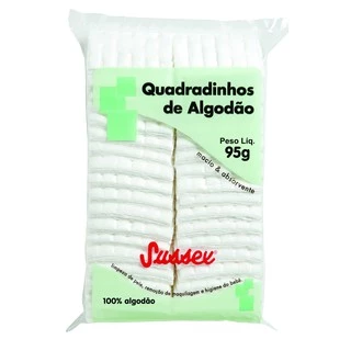 20 unidades Algodão Sussex Quadradinho 95 grs (kit c/20 un)
