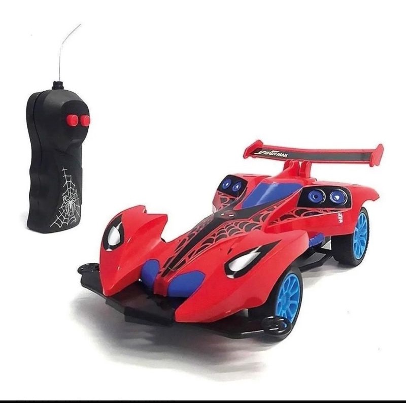 Carrinho Homem Aranha Controle Remoto 7 Funções Bateria - Pirlimpimpim  Brinquedos