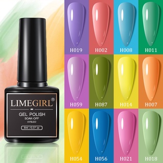 [Limegirl 8ml De gel De Esmalte LED/UV Para Unhas