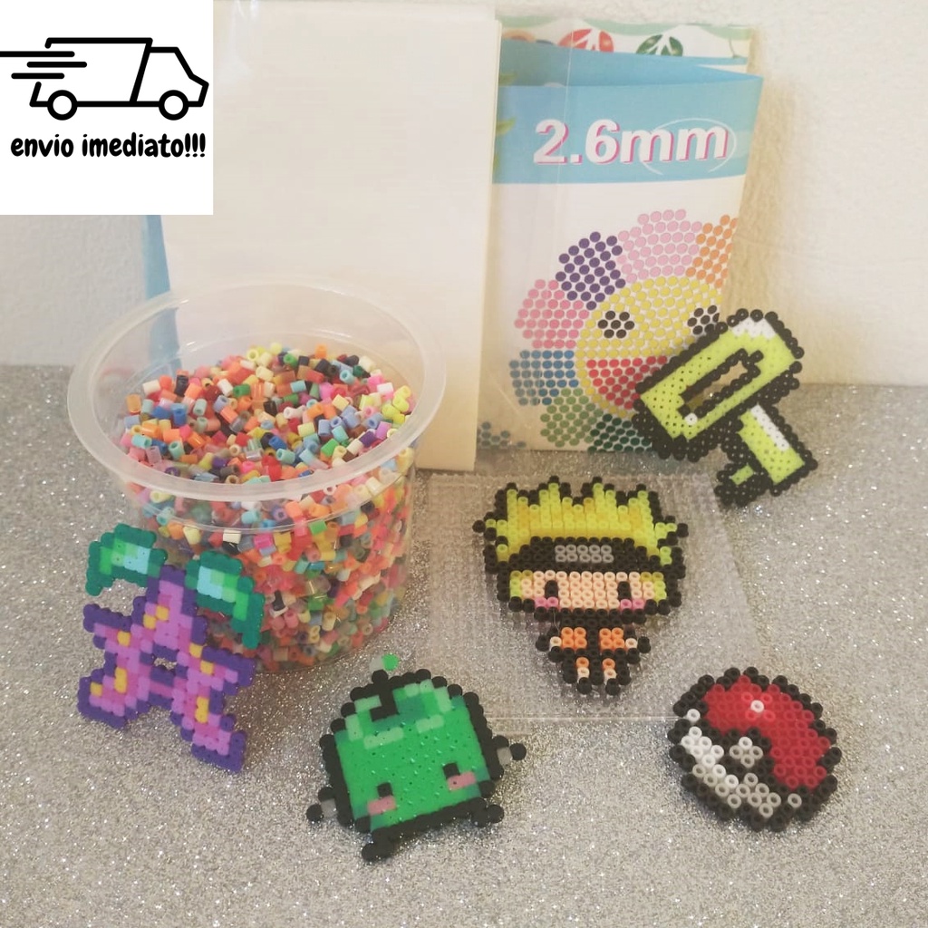 placa pegboard redonda 7 cm para hama beads mini