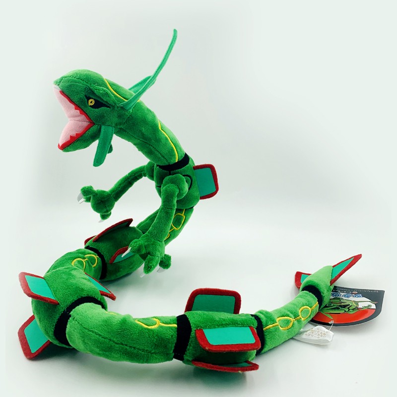 Pokemon Rayquaza Plush 80CM Ray Dra Plush Toys Soft Anime Dolls For Best Gifts Stuffed Toy Retail