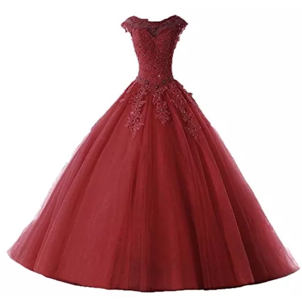 Vestido marsala 15 store anos