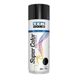 Tinta Spray Preto Brilhante 350ml - Tekbond
