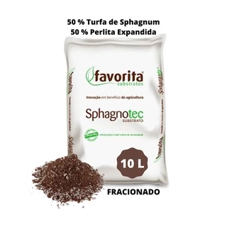 10 Litros de Substrato 50 %Turfa e 50% Perlita Para Cultivo Indoor