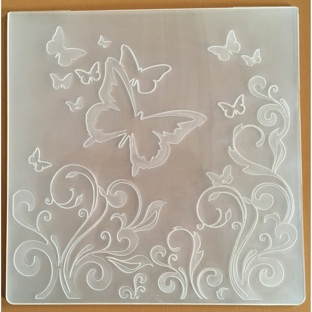 Placa De Textura Alto Relevo Embossing Folder 14cm x 14cm | Shopee Brasil
