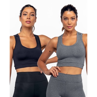 Kit 2 Top para academia Suplex Fitness Academia com vies
