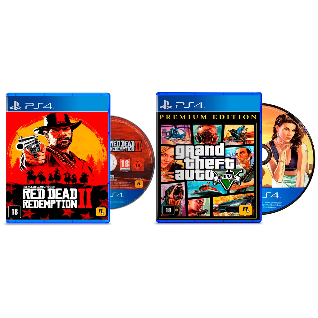 Grand Theft Auto V GTA 5 Premium Online Edition - PS4 - Game Games - Loja de  Games Online