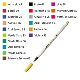 Caneta Stabilo Pen 68 Brush