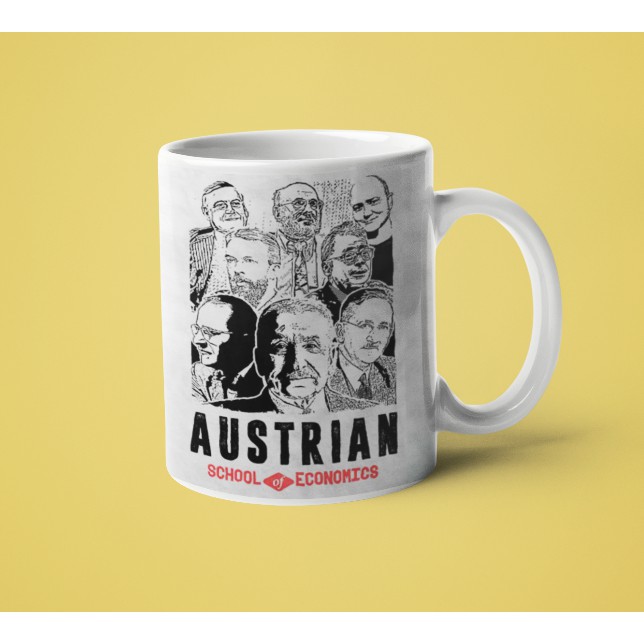 Caneca Personalidades Austríacas Porcelana 325ml