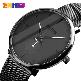 Skmei Quartz Relógios De Pulso Com Pulseira De Aço Inoxidável À Prova D