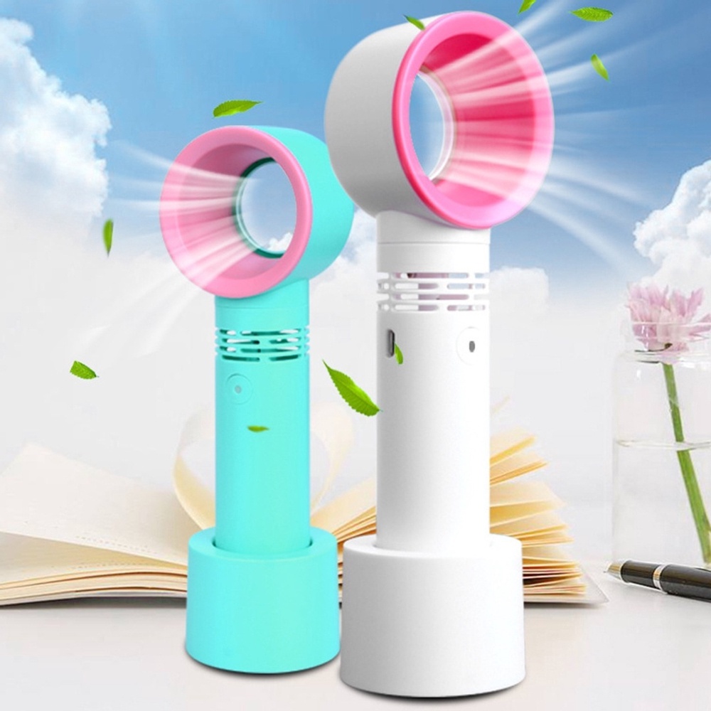 Mini Ventilador Sem Hélice Recarregável De Mão Portátil Usb