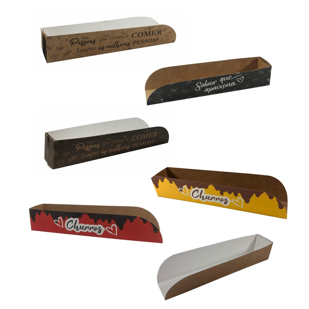 500 - Caixa Para Churros Gourmet Balcão Delivery - Al-c01