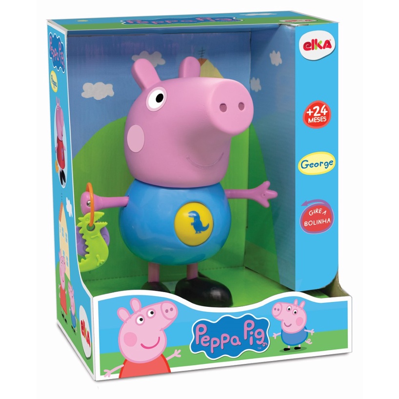 Desenhar e Pintar Passo a Passo Desenho da Peppa Pig e George brincando com  brinquedos Educativos 