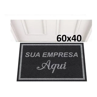 Tapete Capacho Personalizado 60x40 Logomarca Empresa Logo