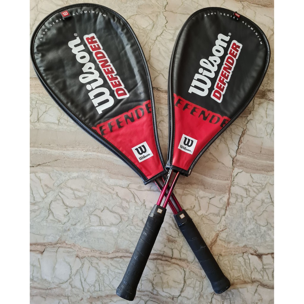 Jogo de raquetes Squash Wilson Defender | Shopee Brasil