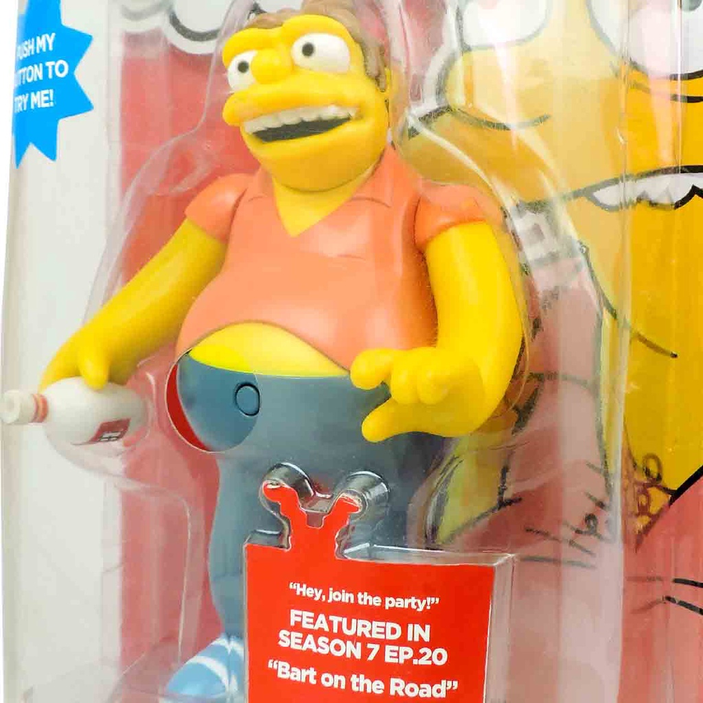 Simpsons Boneco Barney Gumble Articulado Sonoro Multikids