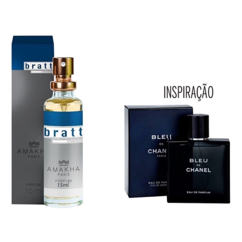 Mini perfume de bolso Amakha Paris inspirado no Bleu de Chanel Shopee