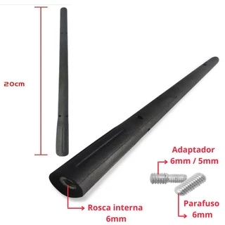Antena Esportiva Nissan March Versa Sentra