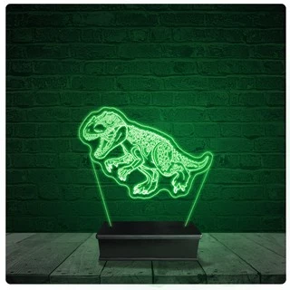 Luminária Abajur Acrílico Led - Dinossauro 04