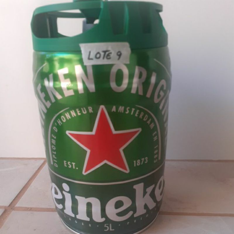 barril heineken vazio 5 litros decoração caixa de som lixeira luminaria. Shopee Brasil