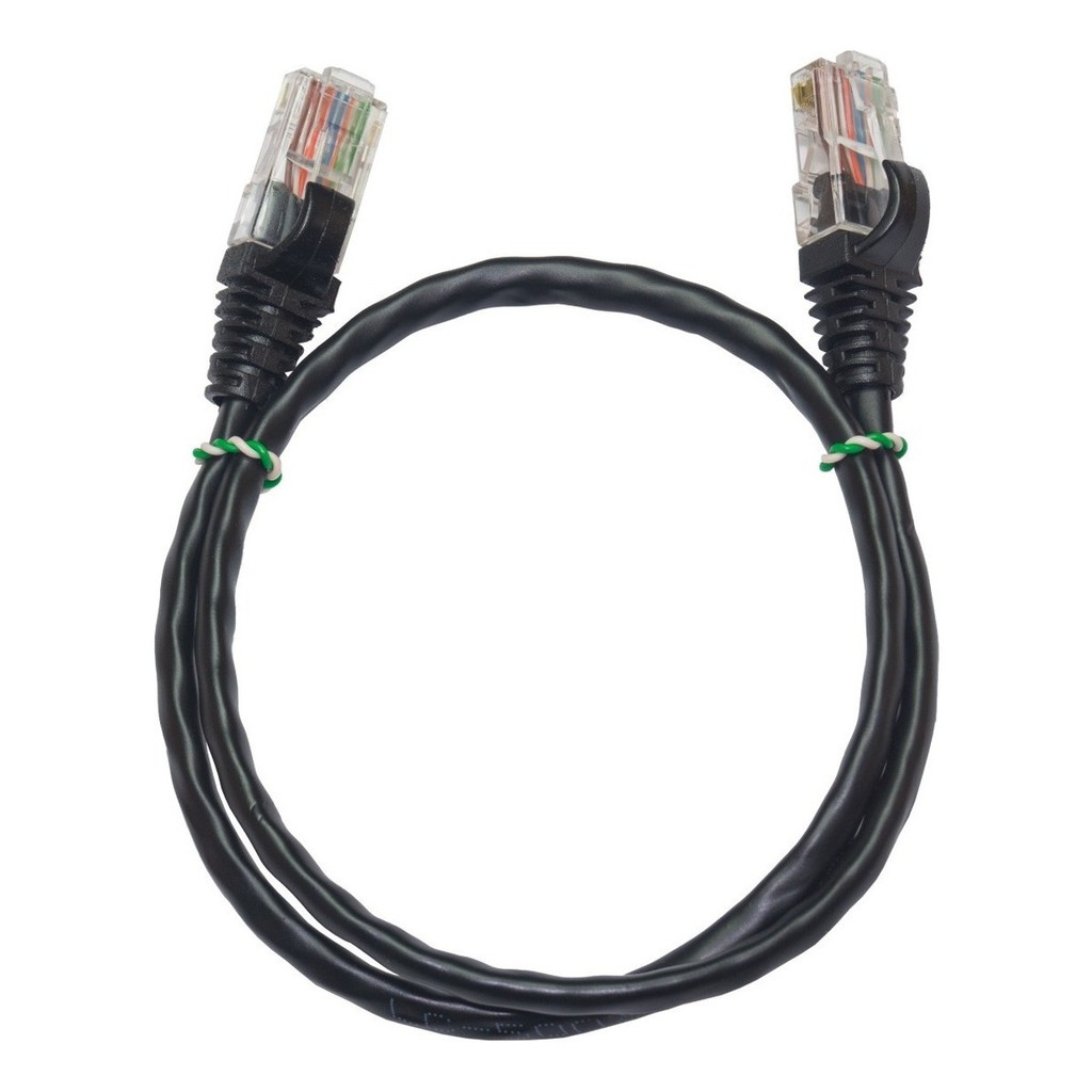 Kit 50 Un. Cabo Para Internet Cat5e Rj45 - 70 Cm Preto | Shopee Brasil