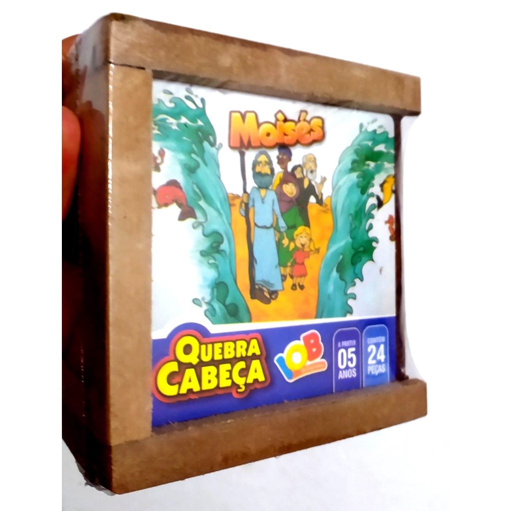 Lata com Quebra-Cabeça em Madeira - Sushi - Majoca Colorê Brinquedos  Educativos