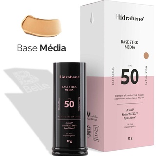 Hidrabene Base Stick Cor Média com Proteção Solar FPS 50 - 12g