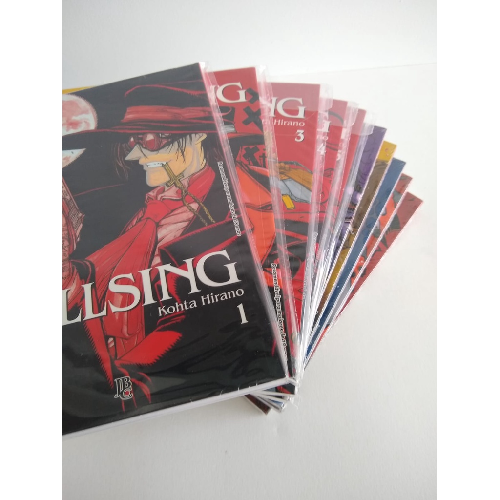 BOX HELLSING 1 AO 10 COM MARCADOR - KOHTA HIRANO - MANGÁ JBC | Shopee ...